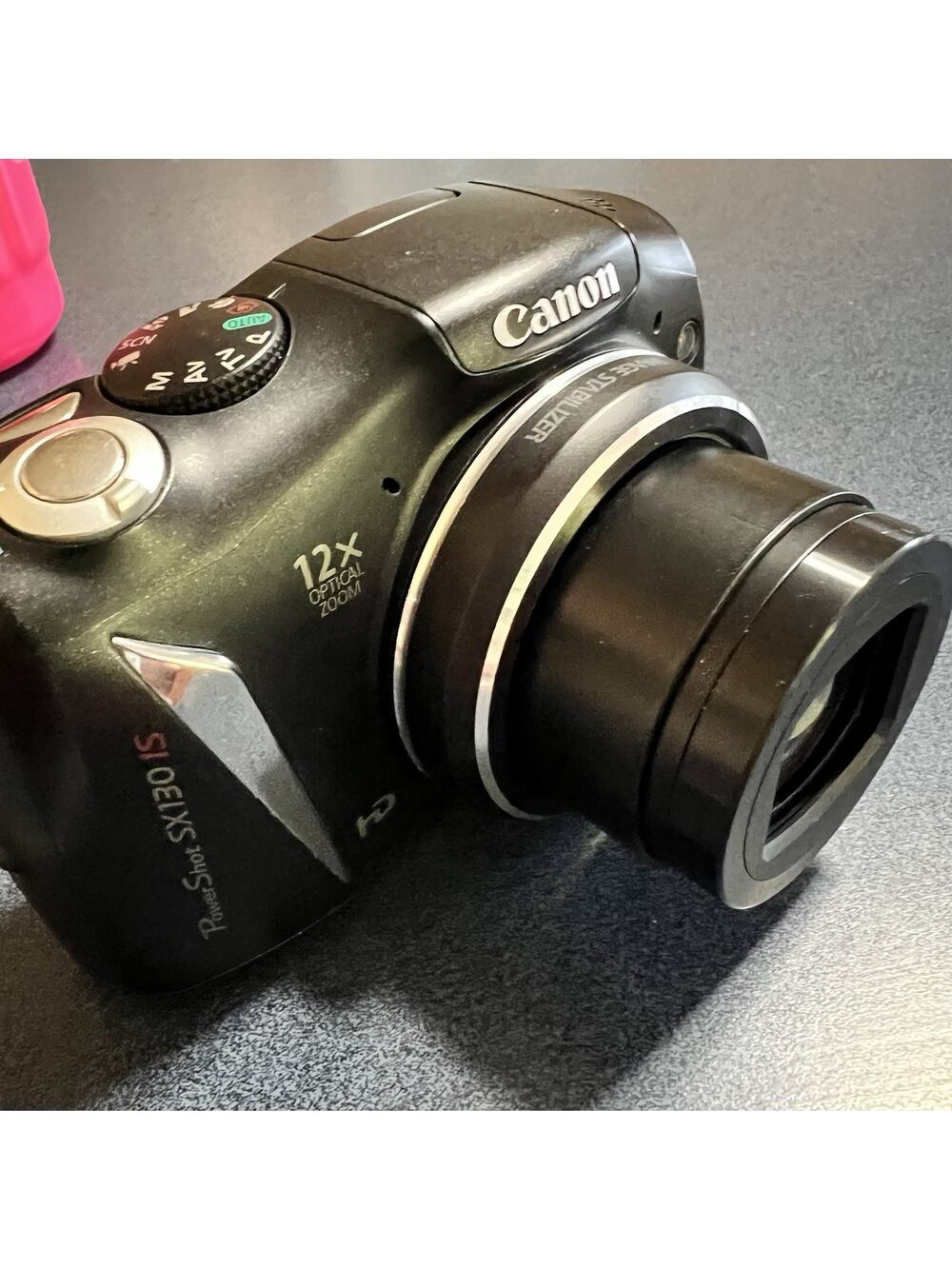 Canon PowerShot SX130 IS 12.1MP Digital Camera BUNDLE Box SD Card Tested Works
